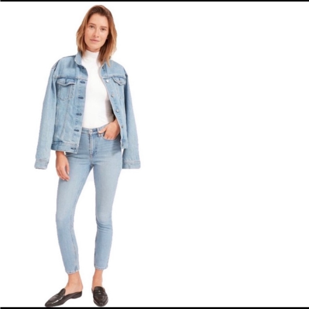 Everlane Mid Rise Ankle Light Wash Jeans Size 28.
